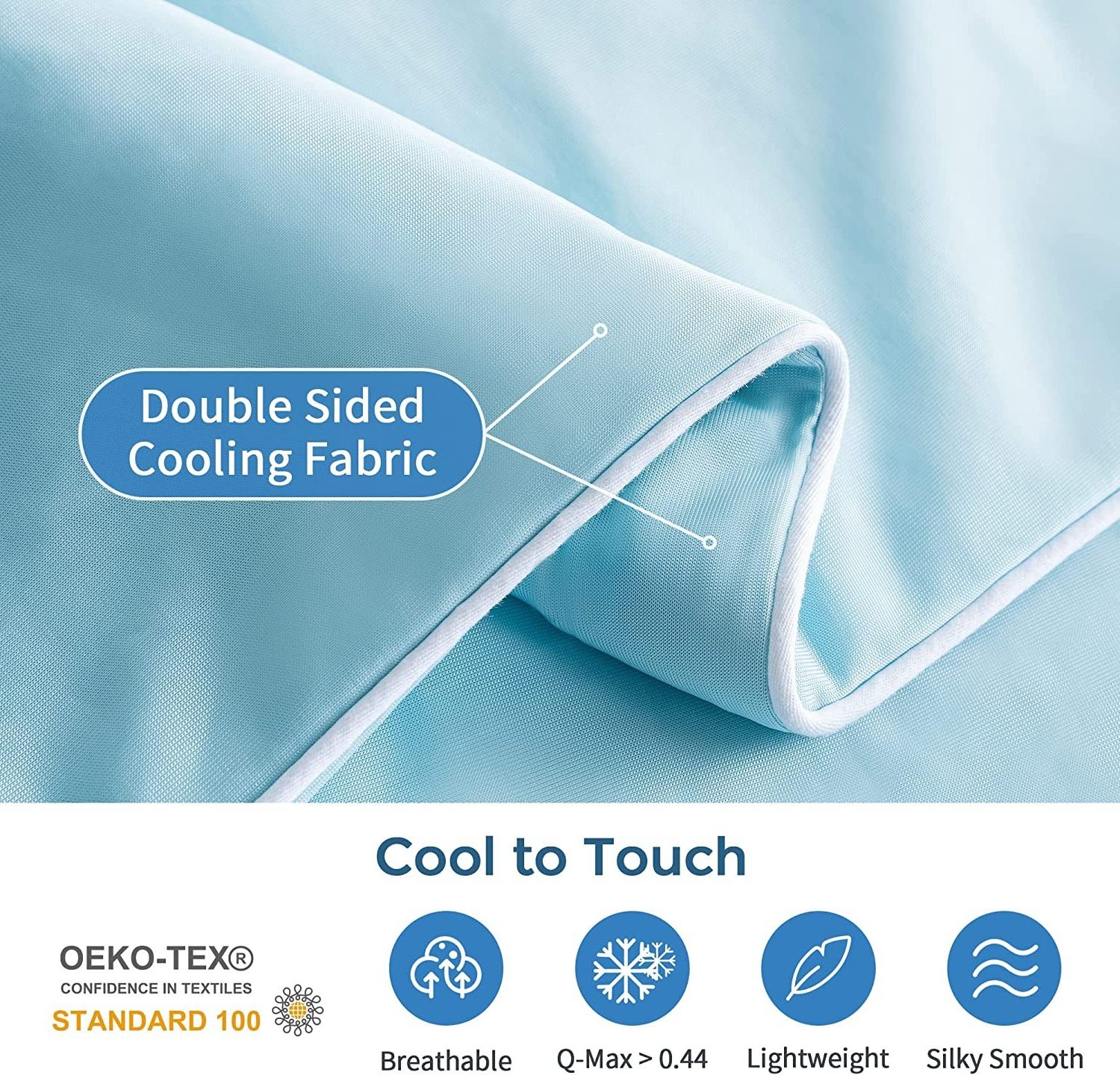 Cooling Blanket for Hot Sleepers Breathable Comforter Double Side Cooling Technology Light Weight Summer Blanket for Bed Couch