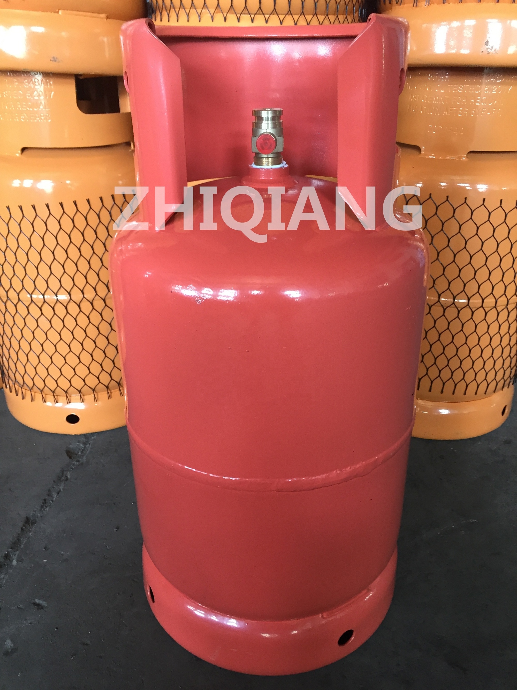 Nigeria best selling empty welding refillable 12.5KG LPG Gas Cylinder steel case lpg tank with valve for cooking