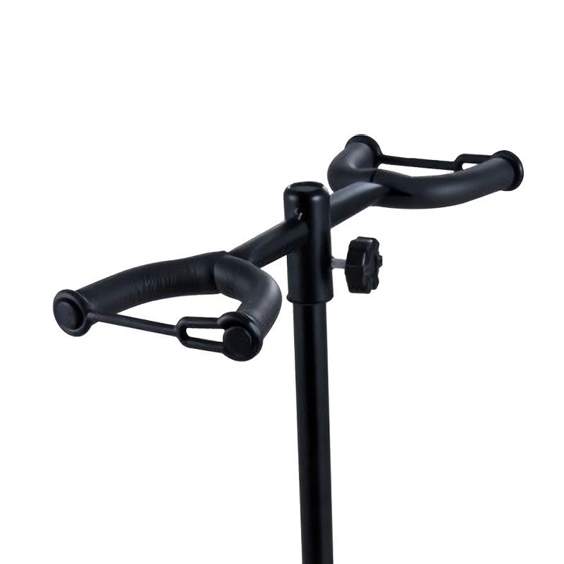 Wholesale Popular Durable Iron Plastic Foldable Acoustic Guitar Stand Custom Holding 2 Upright Guitars Bassoon Bulk Available