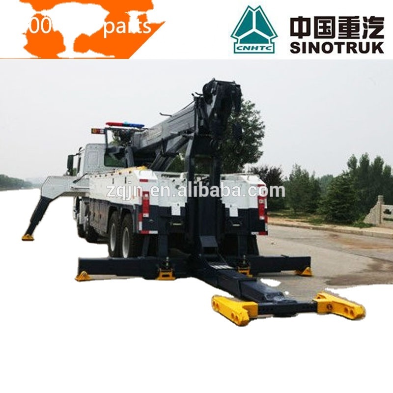 50T Wrecker howo 8x4 heavy duty rotator tow truck