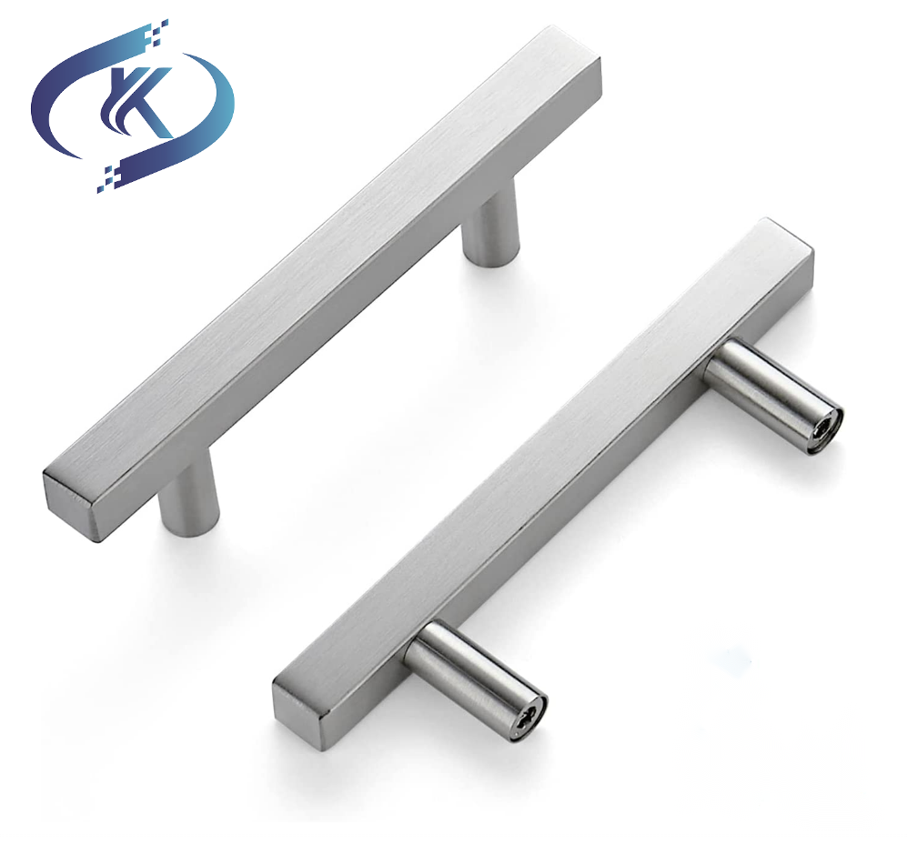 KeYa hardware handles silver popular style T bar pulls  stainless steel hollow furniture cabinet handles