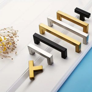 KeYa Furniture Handle Square Stainless Steel Door Handle Kitchen Cabinet Pulls