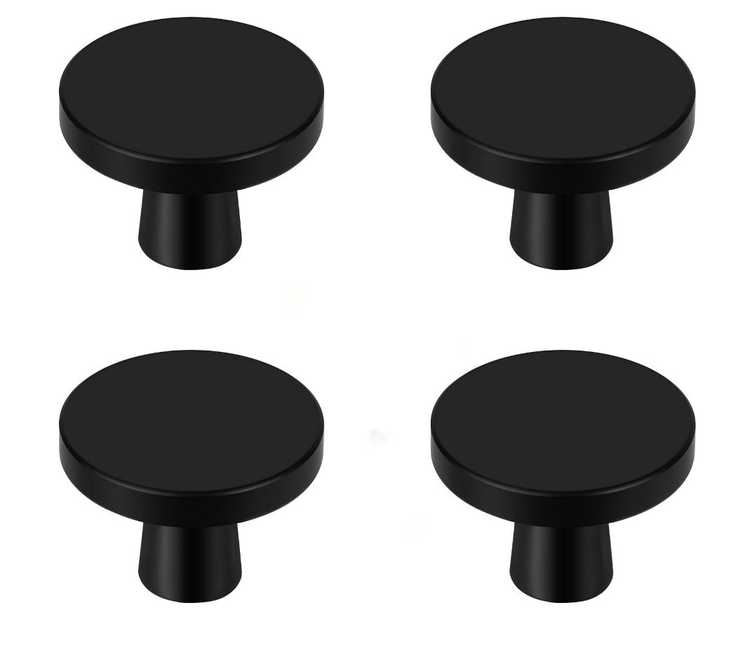 Kitchen Cabinet Knobs  Simple Cupboard Drawer Pulls Solid Round Dresser Drawer Knobs