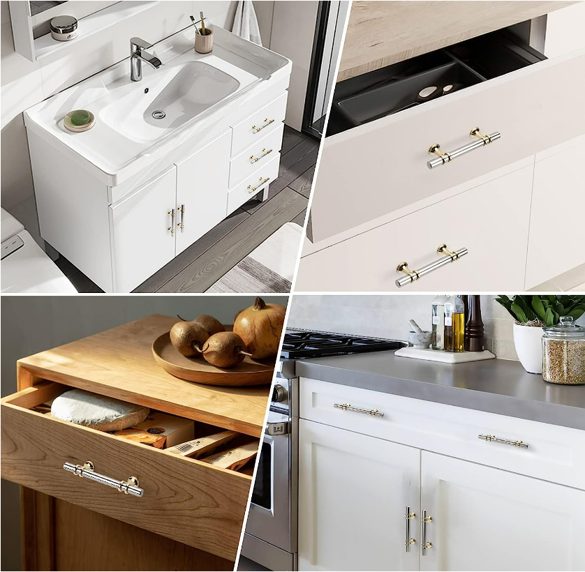 Nordic Zinc Wardrobe Long Kitchen Cabinet Handles Silver Furniture Handles Knobs Pull Handle Cabinet