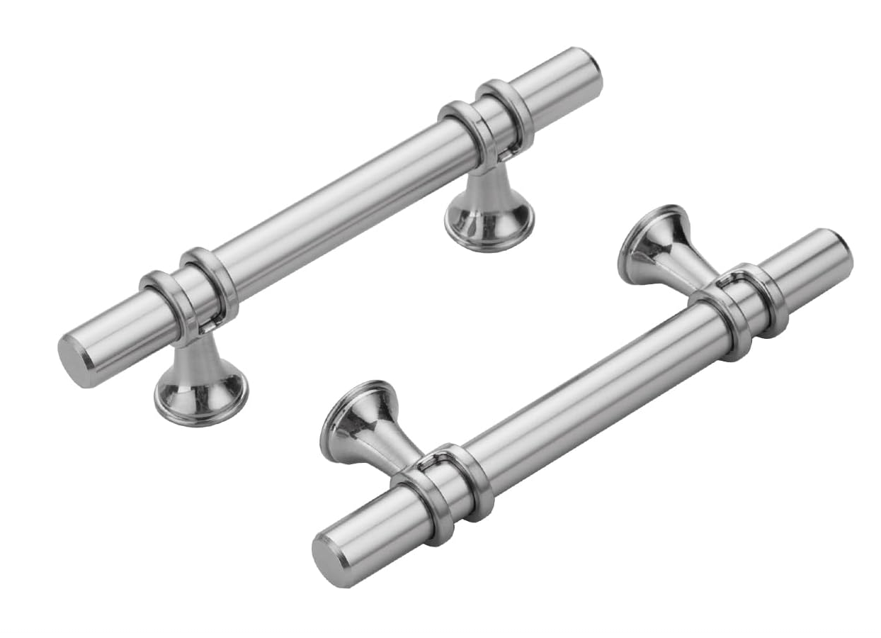 Cabinet Hardware Brushed Nickel Cabinet pulls Zinc Alloy  Kitchen Cabinet Handles