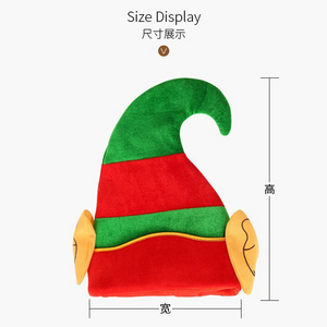 New Santa Hat Creative Elf Hat Style Hat Holiday Party Dance Dress Up Clown Halloween DIY