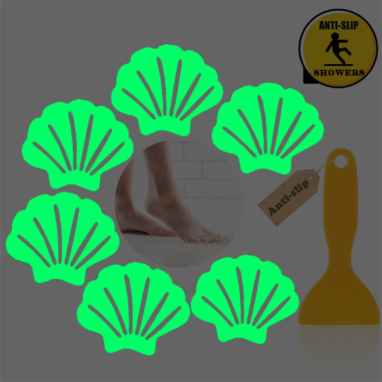 Bathtub Stickers Non Slip Shell Shaped Tubs Safety Shower Treads Adhesive Sticker for Bathroom Bathtub, Shower Floor,Stairs