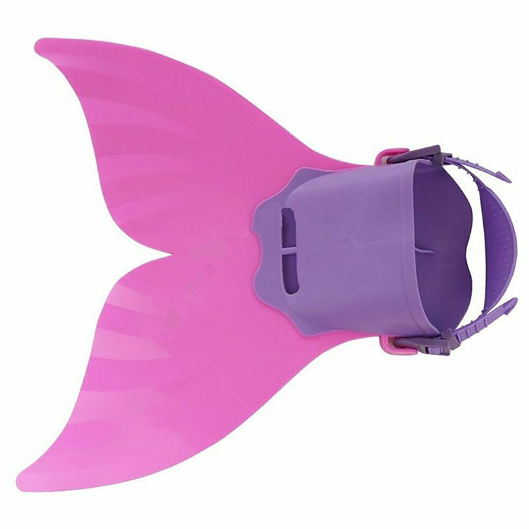 Factory Wholesale Foot Mermaid Monofin For Child Kids Adjustable Mermaid Fins Flipper Swimming