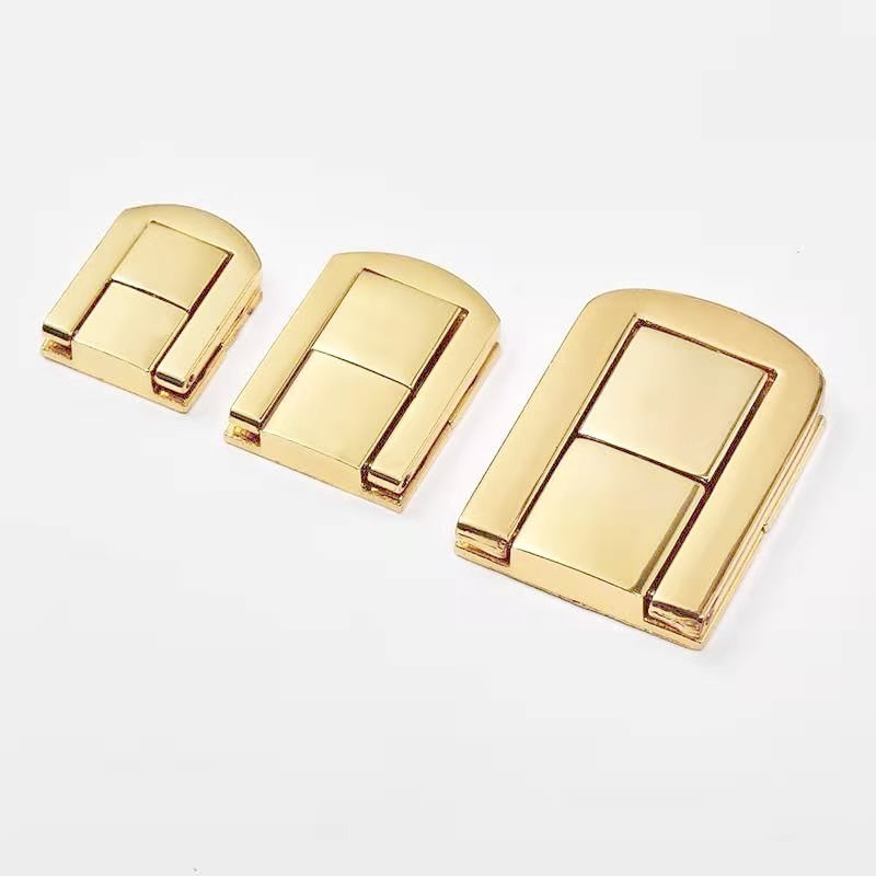 golden zinc alloy clasp for wooden box