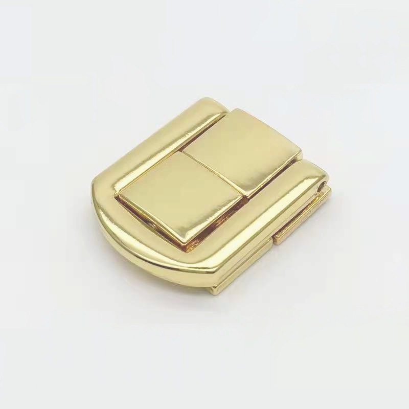 golden zinc alloy clasp for wooden box