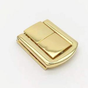 golden zinc alloy clasp for wooden box