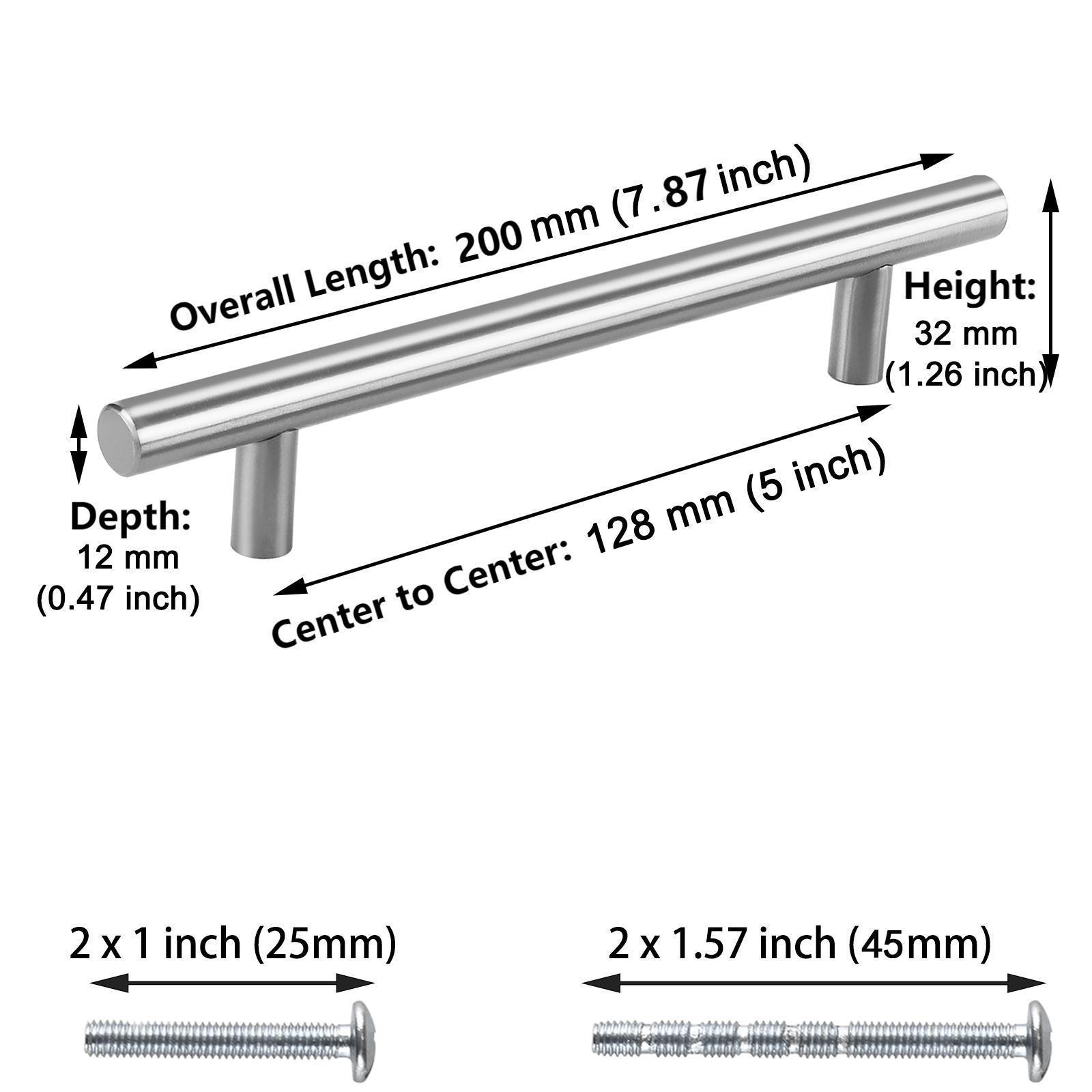 Hot Sale Cabinet Handle 201 Stainless Steel Brushed Nickel Stainless Steel Kitchen Door Handle