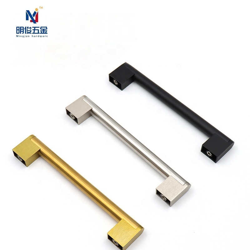 Furniture Pulls Kitchen Cabinet Handles Stainless Steel Modern Brushed Nickel Gold Black Furniture Handle Knob