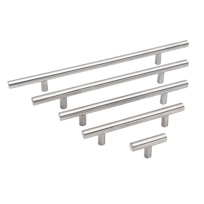 Customized Stainless Steel Metal Kitchen Furniture Hardware Modern Cabinet Door T Bar Pull Handles For Drawer