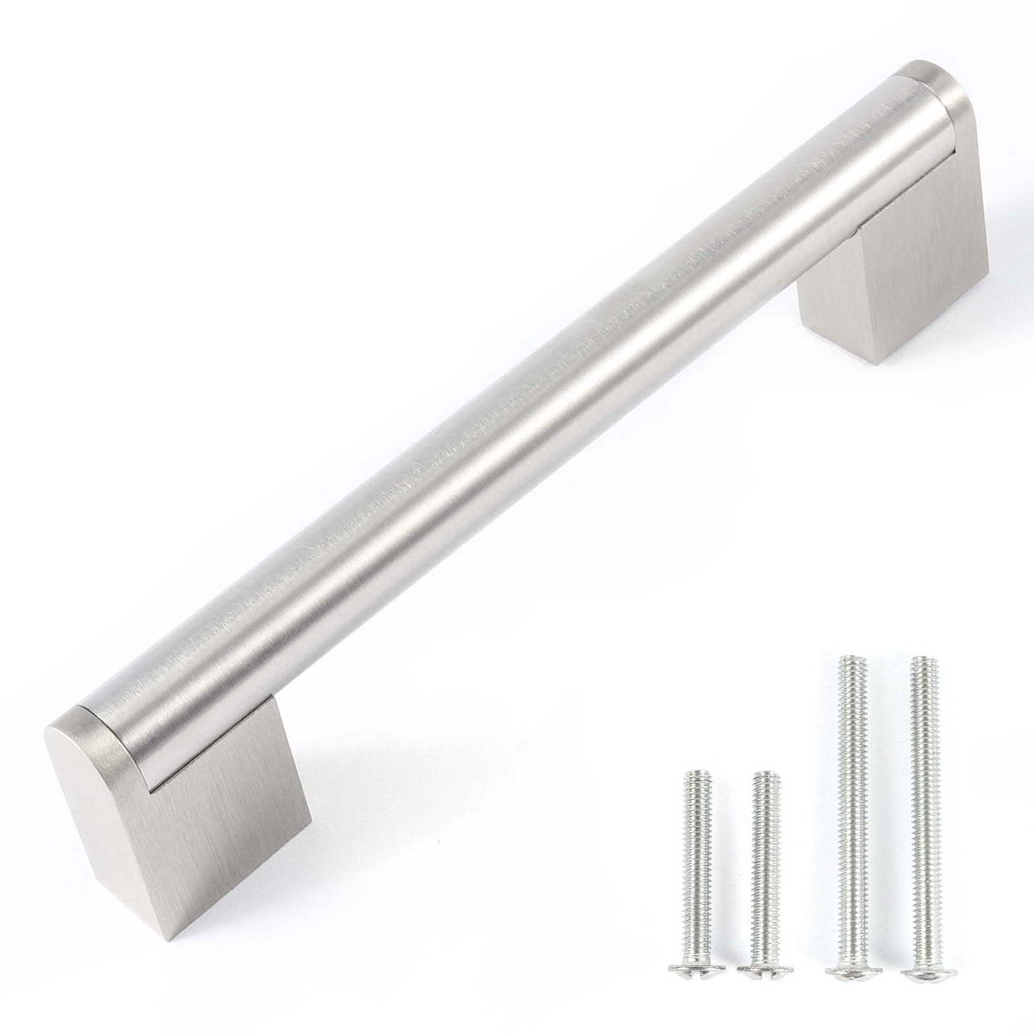 Modern European Stainless Steel Cabinet Drawer Handles Brushed Nickel Hollow Drawer Bar Pulls Kitchen Bedroom Alloy Door