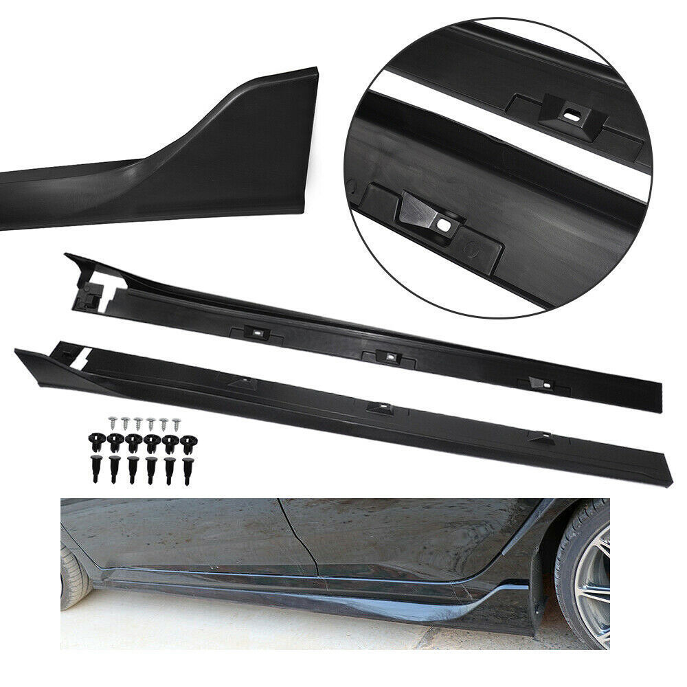 Modified parts Glossy black side skirt for HONDA CIVIC 2016-2020 TYPE-R style car body kit