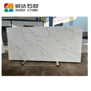 RUIDA STONE Modern White Artificial Engineered Marble Acrylic Sheet Quartz Faux Stone Slab