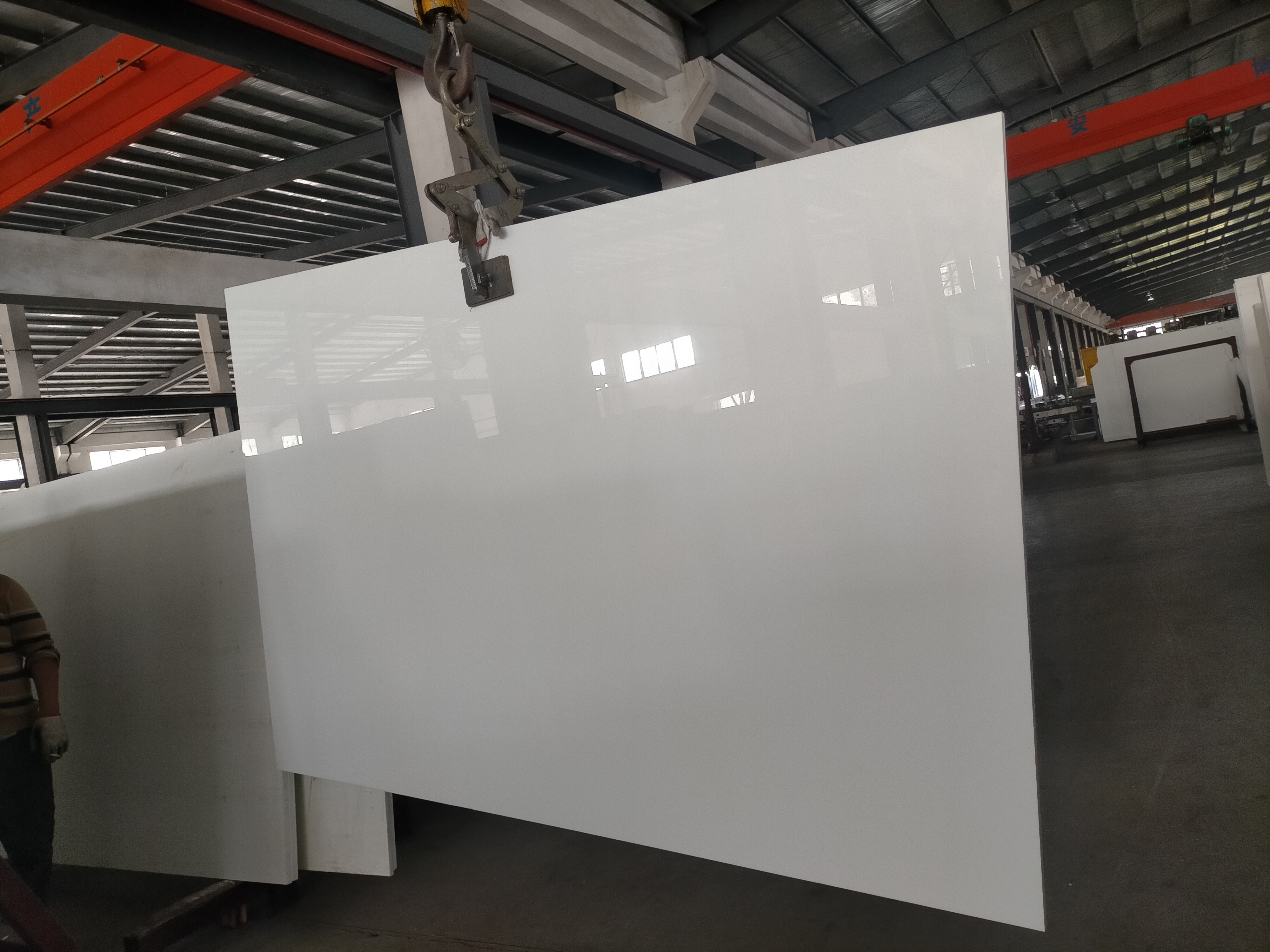 RUIDA STONE Polished 12mm 18mm 25mm 30mm Super White Artificial Marble Crystal Nano Glass Crystallized White Slabs Tiles