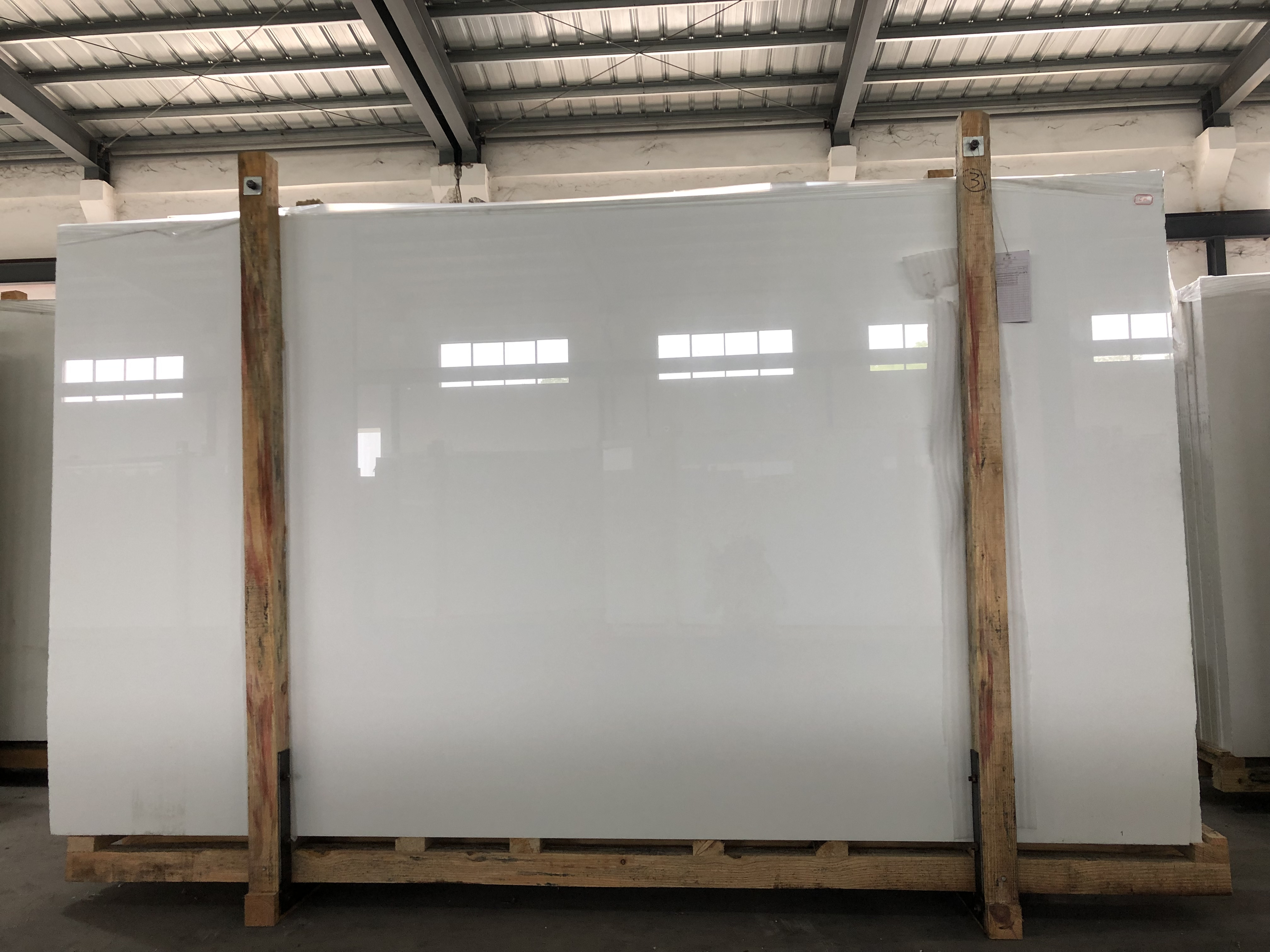 RUIDA STONE Polished 12mm 18mm 25mm 30mm Super White Artificial Marble Crystal Nano Glass Crystallized White Slabs Tiles