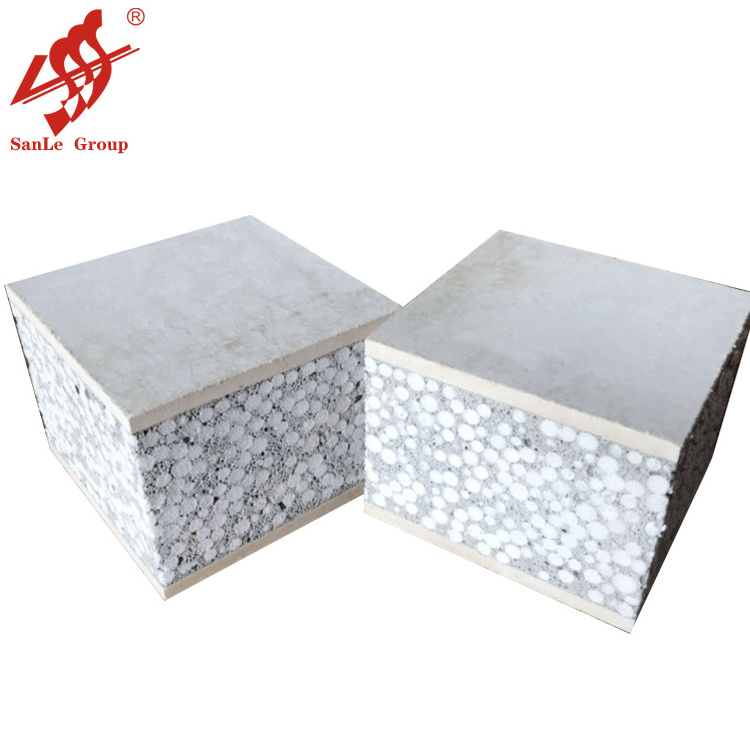 Non-asbestos Precast concrete wall eps sandwich cement wall panel price