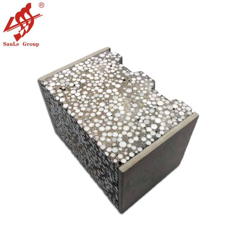 Non-asbestos Precast concrete wall eps sandwich cement wall panel price