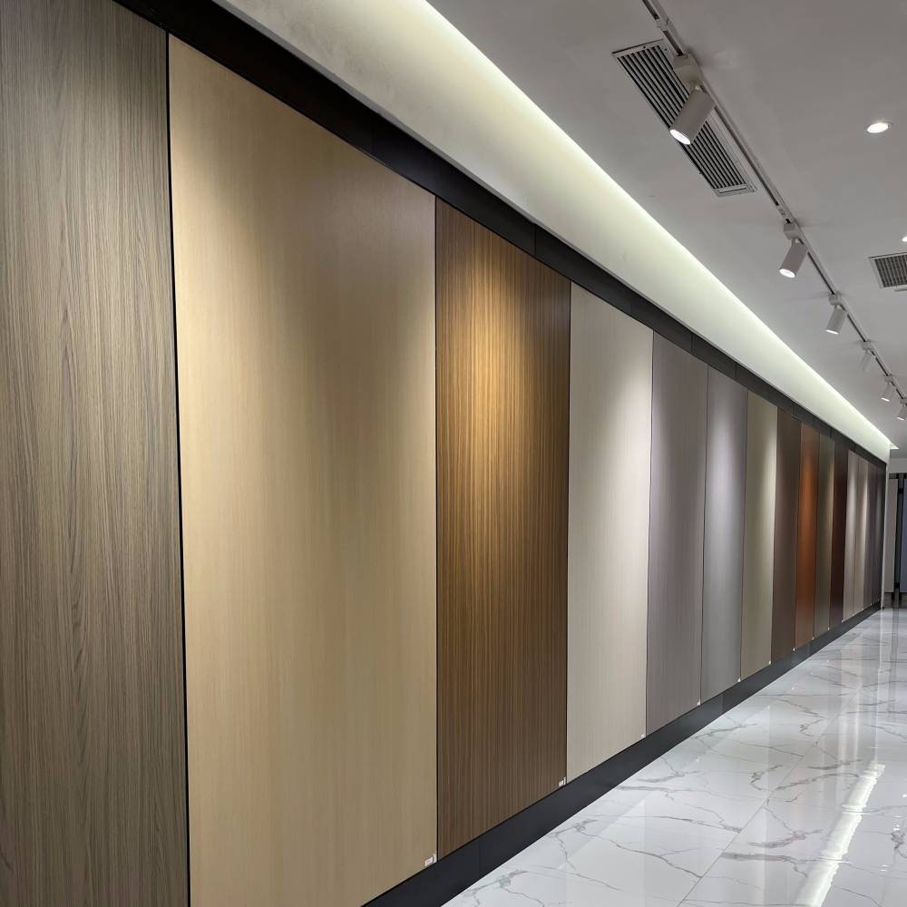 Flexible WPC Wall Cladding Panel Integrated Wallboard Bamboo Veneer Board Price for Interior Engineering Decoration