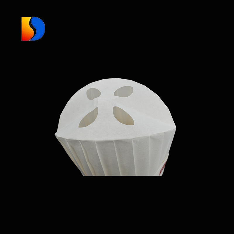 Disposable paper chef hat Cooking Supplies chief cap Non-Woven Kitchen Cooking 100% round top paper chef hat