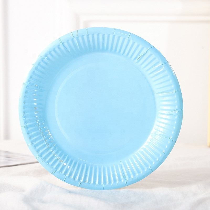 Factory Price 9 Inch  Paper dishes & plates Disposable Eco-friendly Birthday Party Paper Plates