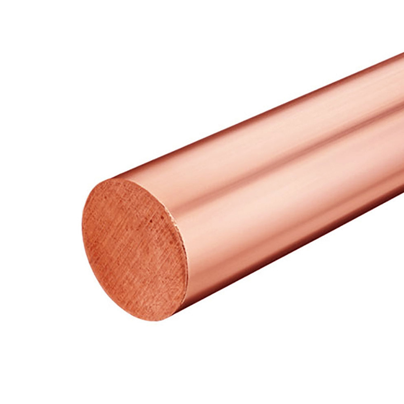 99.99% china pure copper C1100 T2 TP1 brass round bar copper bar price per kg