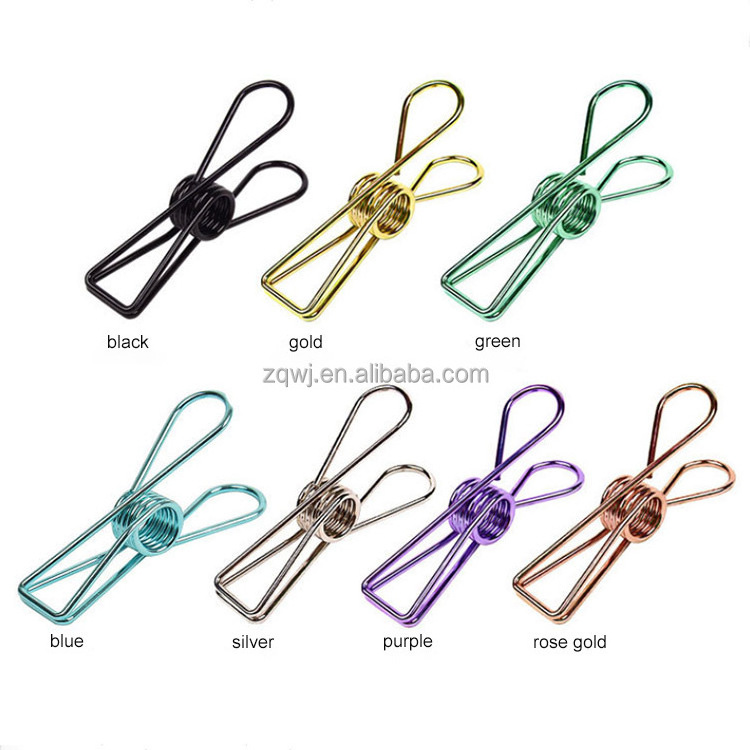 Multi-Purpose Metal Wire Utility Metal Clips Clothes Pins Stainless Steel Clothes Pegs