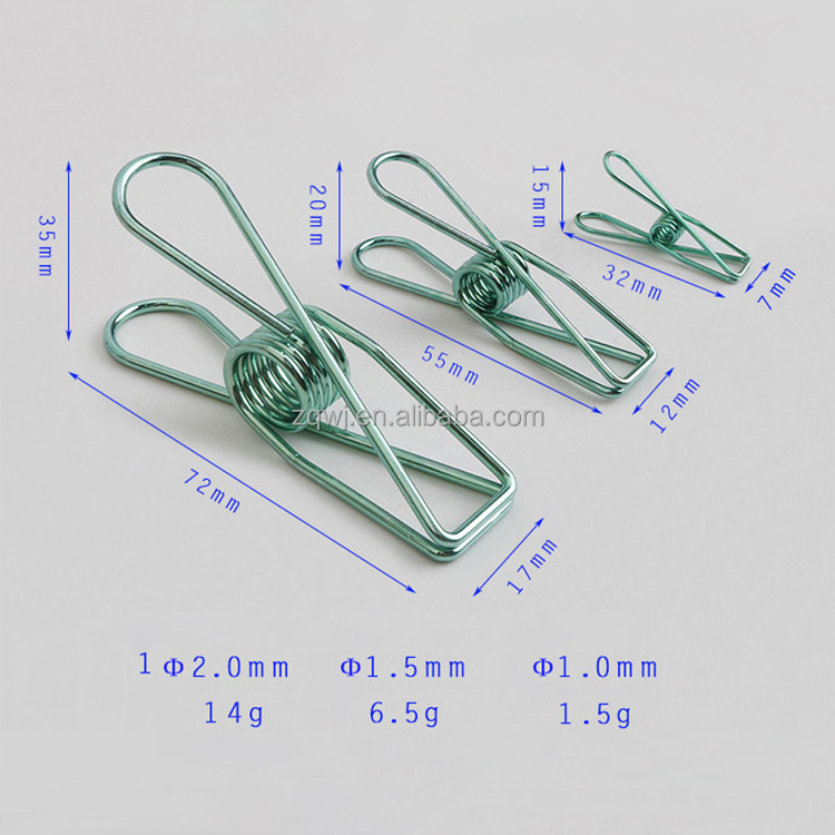 Multi-Purpose Metal Wire Utility Metal Clips Clothes Pins Stainless Steel Clothes Pegs