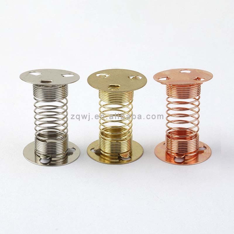 35*25mm Stainless Steel Damping Accessories Toy Accessory Double-Sided Swing Spring with Three Holes Base for DIY Crafts Rocking