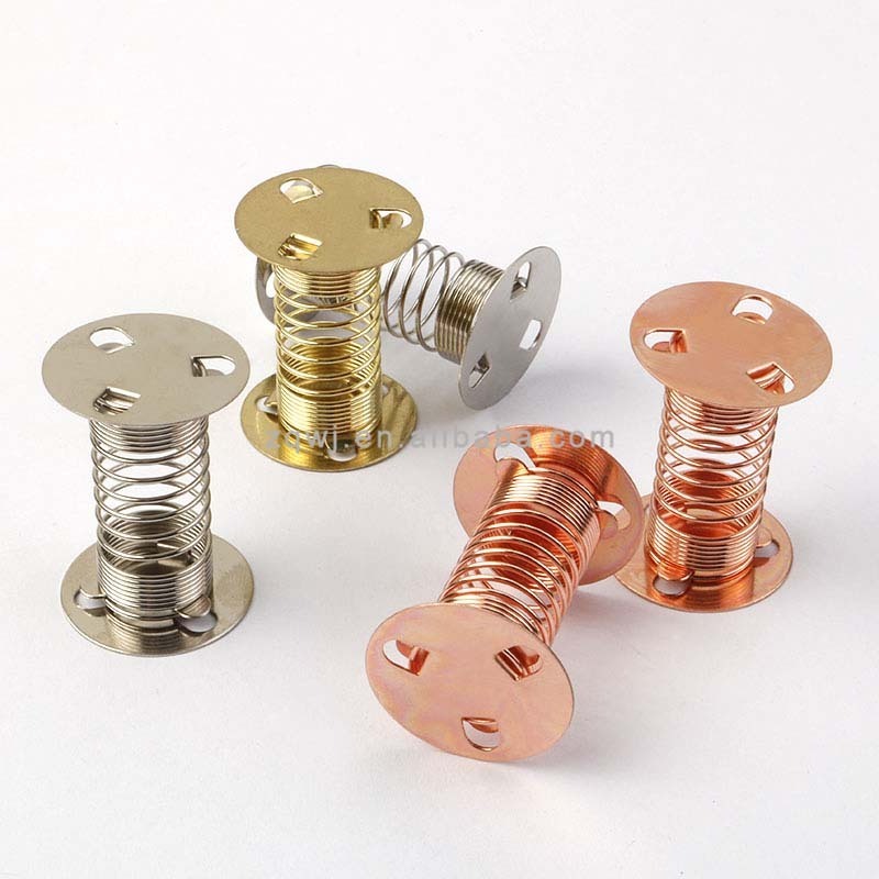 35*25mm Stainless Steel Damping Accessories Toy Accessory Double-Sided Swing Spring with Three Holes Base for DIY Crafts Rocking