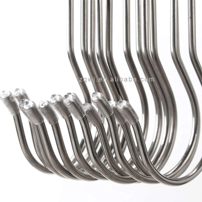 Stainless Steel Plant Hanging S Hooks Large S Shaped Hooks Extra Long S Shaped Hook for Kitchenware Plants