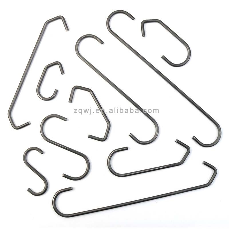 3mm OEM Customized Powder Coat Large Metal Hook Steel Hook S Hooks to Hang Parts on for Paint