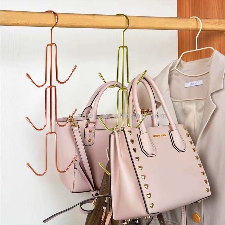 Metal Scarf Hook belt Holder Backpack Rack Handbag Organizer Purse Hanger Bag Storage Hook for Home Wardrobe Closet Tie Hat Silk