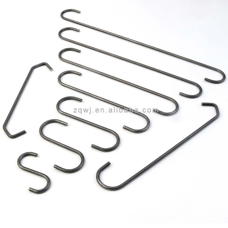 3mm OEM Customized Powder Coat Large Metal Hook Steel Hook S Hooks to Hang Parts on for Paint