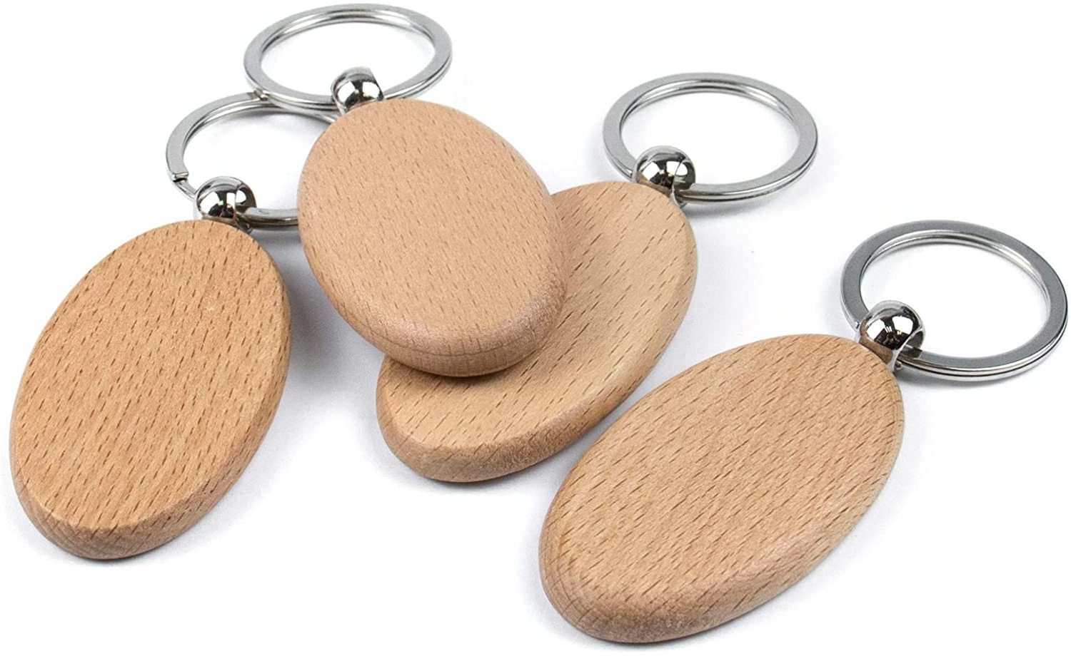 Custom Key Ring Keyring Wooden Blank Key Chain Bag Wooden DIY Keychain  Factory Wholesale supplier