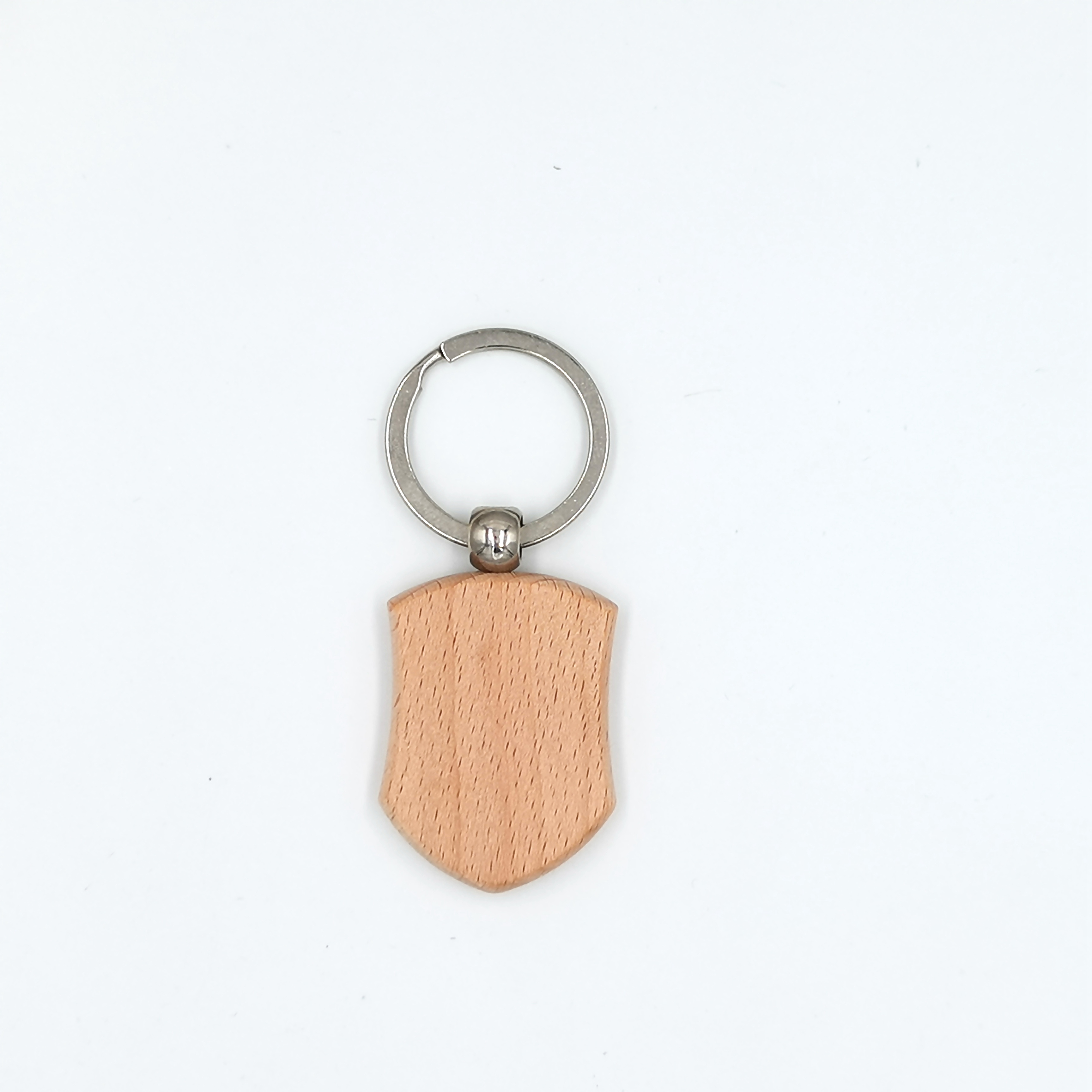 Custom Unfinished Wholesale Pendant Keychain Blank Beech Wooden Rectangle Heart Square Round Oval Plain Folk Art Wooden Keyring