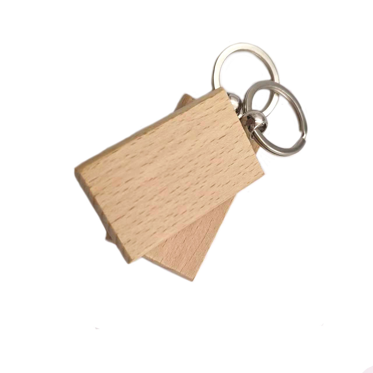 Key Ring Keyring Wooden Blank Key Chain Bag Wooden Keychain  Factory Wholesale supplier