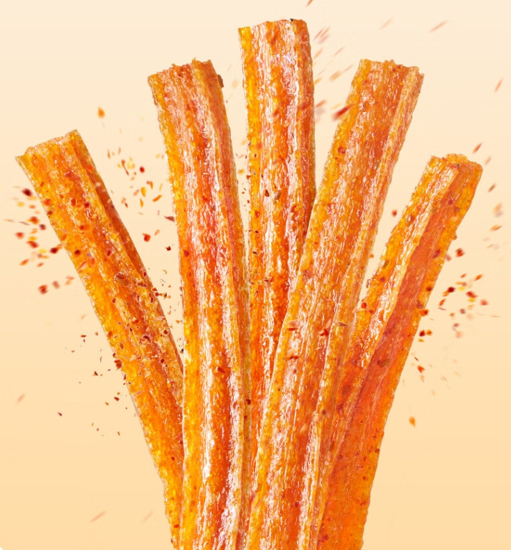 Soft Texture Spicy and Fragrant StripSpicy Glute  Hot Stripe    Latiao   Spicy Strip Packaged in Bag