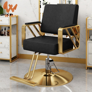 Professional modern salon luxury belmont hydraulic black hair salon chair barber chair for barber shop