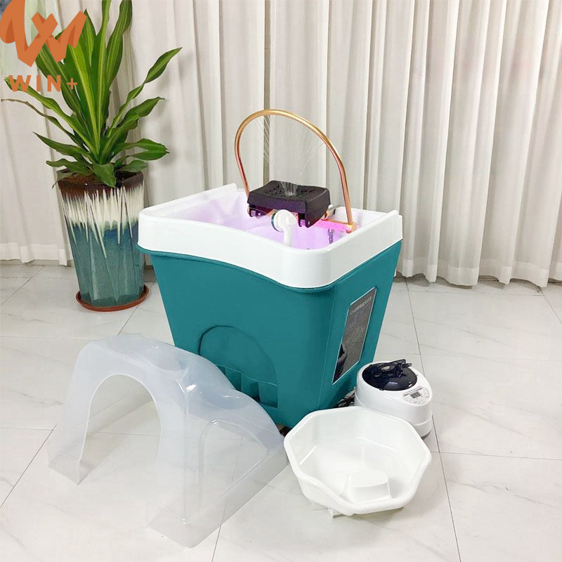 Hair salon shampoo bowls sink and chairs portable shampoo sink with hot water