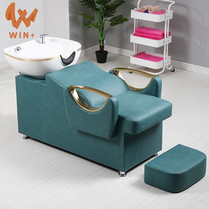 professional lay down massage tables washing salon bowls sink shampoo chair hair washing massage bed