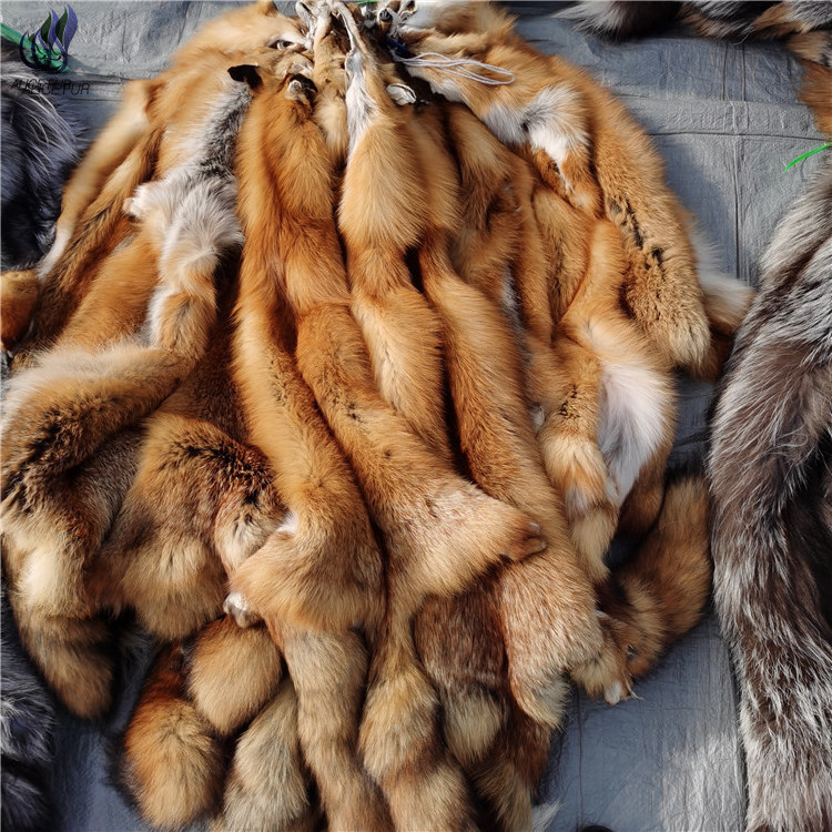 Wholesale cheap price fox skin pelts real natural fox fur skin genuine fox fur hide