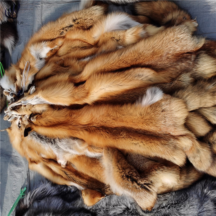 Wholesale cheap price fox skin pelts real natural fox fur skin genuine fox fur hide