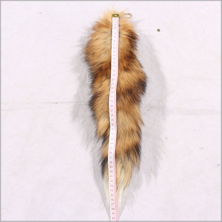 ALICEFUR Factory wholesale supply cheap price real red fox fur tail keychain