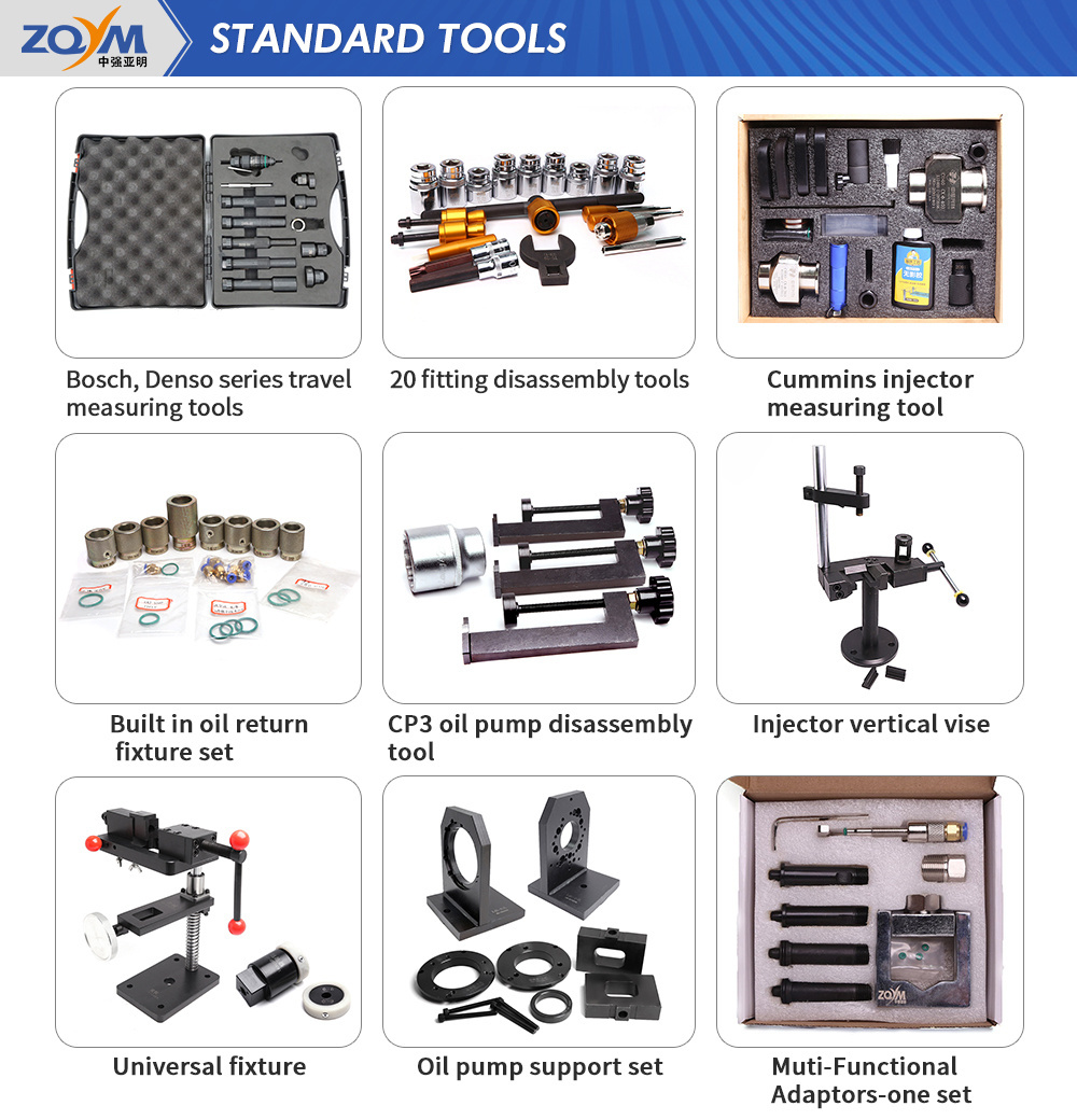 ZQYM Diversified latest designs diesel system Injector Diesel Common Rail Pump Tester Product for Carter 320D