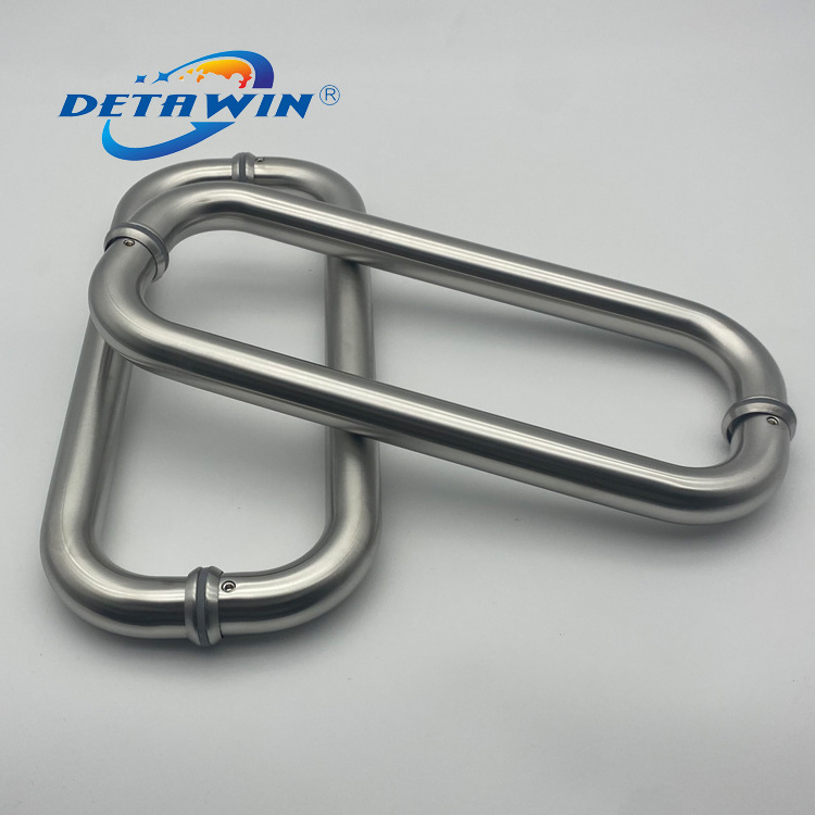 Wholesale Glass Door Hardware Fitting Stainless Steel Ring Glass Door Pull  Handle For Frameless Shower Doors