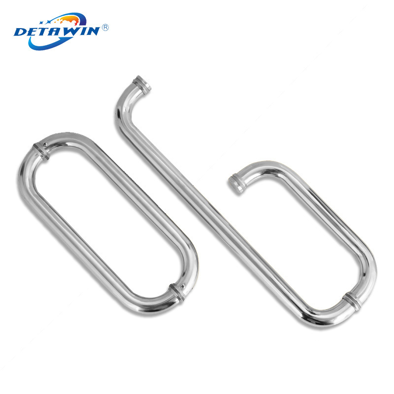 Wholesale Glass Door Hardware Fitting Stainless Steel Ring Glass Door Pull  Handle For Frameless Shower Doors